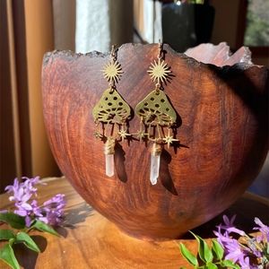 Celestial Mushroom Earrings